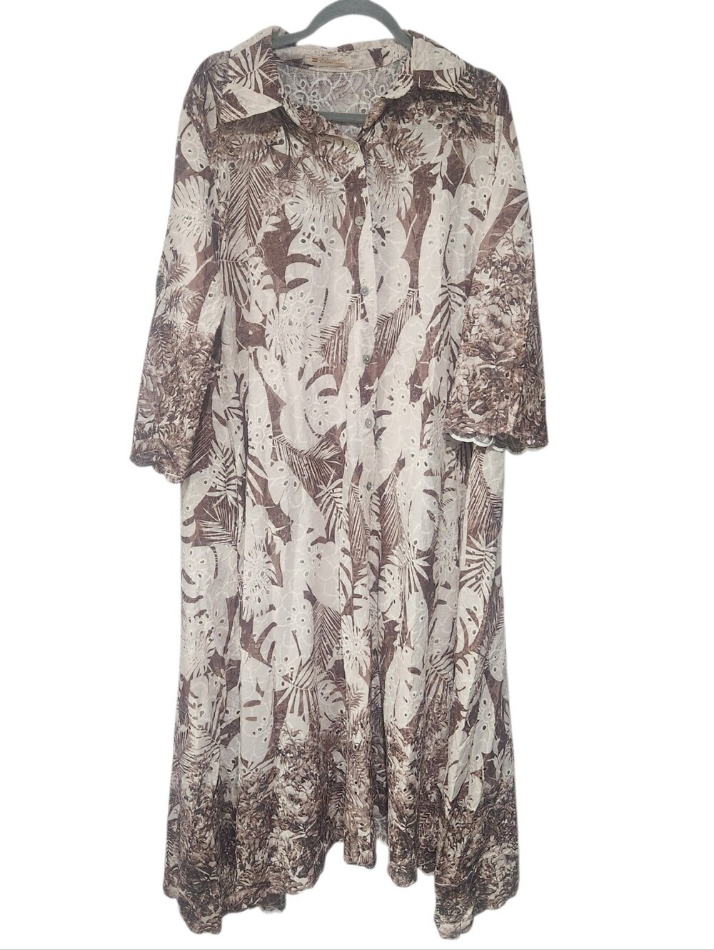 Blanco De Ibiza By Isabel Tavares Cotton Dress Size Xl Lightweight - Picture 2 of 6